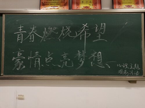 2018级口腔1、2班成功举办“青春燃烧希望，豪情点亮梦想”观影活动